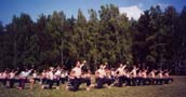 Trainings in the summer. Temperature of +28 degrees