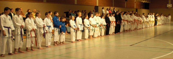 Construction of sportsmen for participating in "Kids Open-2009"